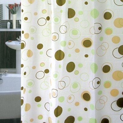 ผ้าม่านห้องน้ำพลาสติกพิมพ์ลาย รุ่น  PEVA WONDERBATH