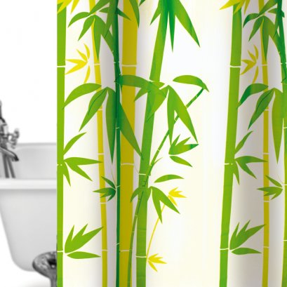 ผ้าม่านห้องน้ำพลาสติกพิมพ์ลาย รุ่น PEVA WONDERBATH