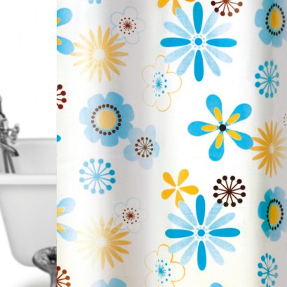 ผ้าม่านห้องน้ำพลาสติกพิมพ์ลาย รุ่น PEVA WONDERBATH