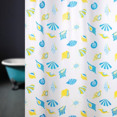 ผ้าม่านห้องน้ำพลาสติกพิมพ์ลายสวยงาม รุ่น PVC ACUSTEX