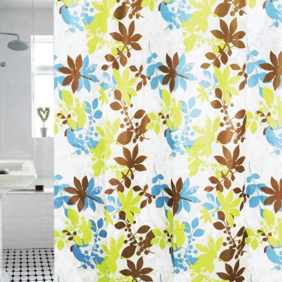 ผ้าม่านห้องน้ำเนื้อผ้าไนล่อน 100% พิมพ์ลาย รุ่น SPATEX DESIGN