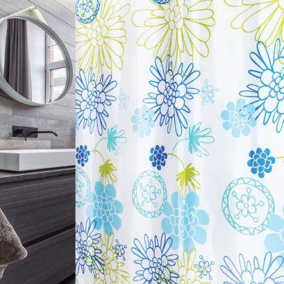 ผ้าม่านห้องน้ำเนื้อผ้าไนล่อน พิมพ์ลาย รุ่น SPATEX DESIGN