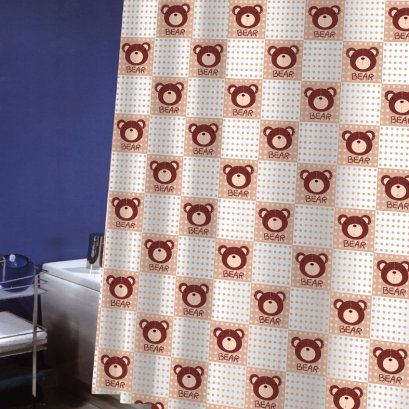 TEXTILE SHOWER CURTAIN POLYFETTA-HOMETEX