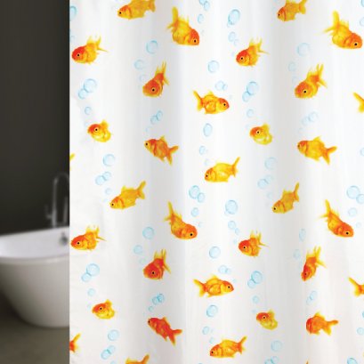 TEXTILE SHOWER CURTAIN POLYFETTA-HOMETEX