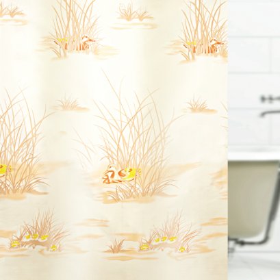 TEXTILE SHOWER CURTAIN POLYFETTA-HOMETEX