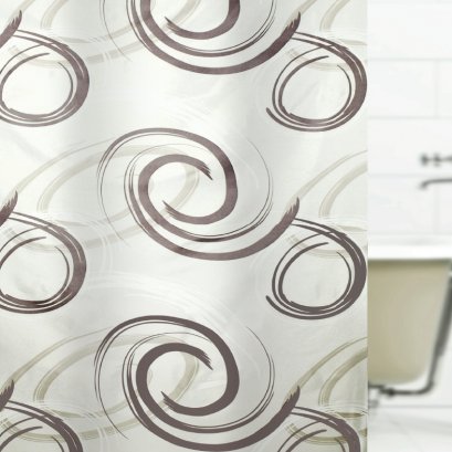 TEXTILE SHOWER CURTAIN POLYFETTA-HOMETEX