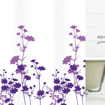 TEXTILE SHOWER CURTAIN POLYFETTA-HOMETEX