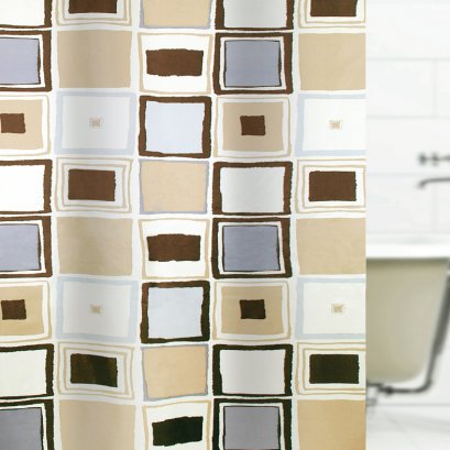 TEXTILE SHOWER CURTAIN POLYFETTA-HOMETEX