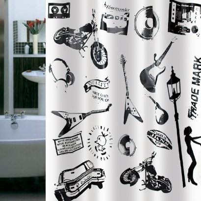 PLASTIC SHOWER CURTAIN EVATEX