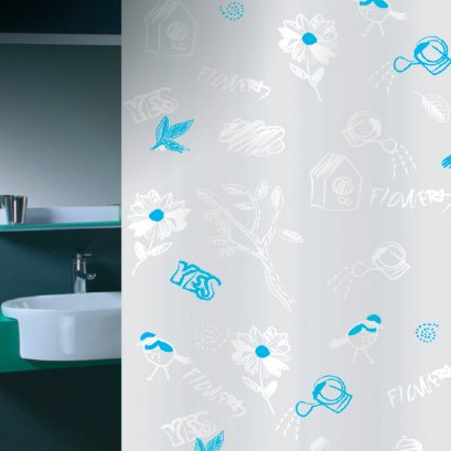 PLASTIC SHOWER CURTAIN EVATEX