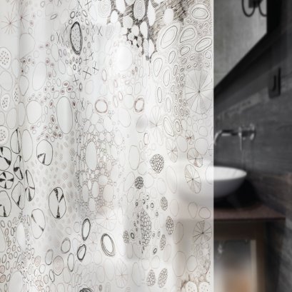 PLASTIC SHOWER CURTAIN EVATEX