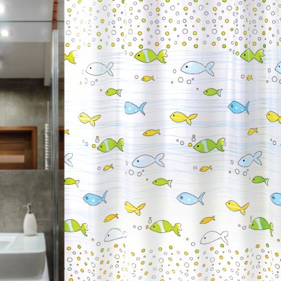 PLASTIC SHOWER CURTAIN EVATEX