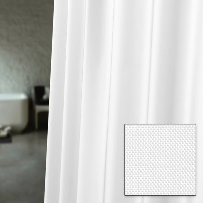 ผ้าม่านห้องน้ำเนื้อผ้าโพลีเอสเตอร์ รุ่น PLAIN SOLID