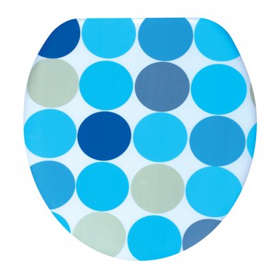 ฝาชักโครกเสริมฟองน้ำ [รุ่นพิมพ์ลาย]