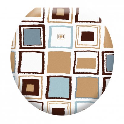 ฝาชักโครกเสริมฟองน้ำ [รุ่นพิมพ์ลาย]