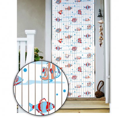 มู่ลี่ประตูแบบพิมพ์ลายเต็มผืน