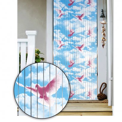 มู่ลี่ประตูแบบพิมพ์ลายเต็มผืน