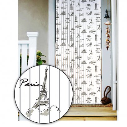 มู่ลี่ประตูแบบพิมพ์ลายเต็มผืน