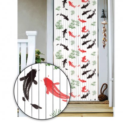 มู่ลี่ประตูแบบพิมพ์ลายเต็มผืน