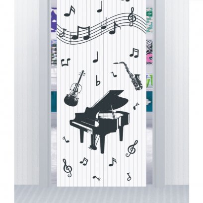 มู่ลี่ประตูแบบสกรีนภาพเต็มผืน