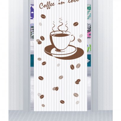 มู่ลี่ประตูแบบสกรีนภาพเต็มผืน