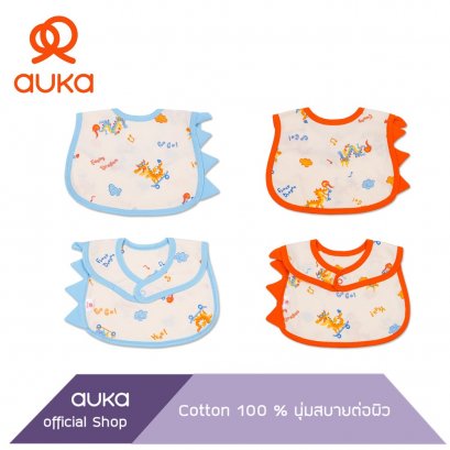 Auka ถุงมือ เด็กแรกเกิด - 6 เดือน, Free Size, Auka Funny Dargon (Basic)