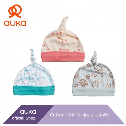 Auka หมวก เด็กแรกเกิด Free Size,Auka My Team