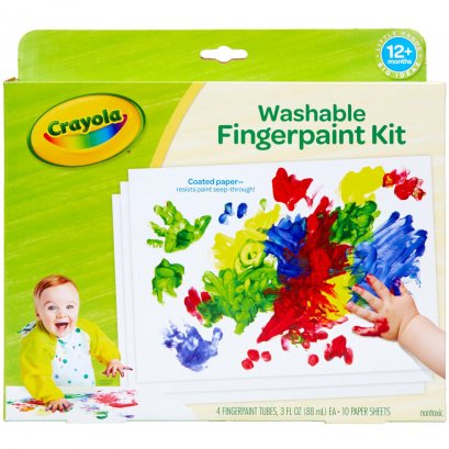 ชุดระบายสีด้วยนิ้วมือสำหรับเด็กเล็ก Crayola MFC Finger Paint Kit