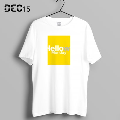 เสื้อยืดขาวลาย Typography