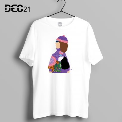 เสื้อยืดขาวลาย winter