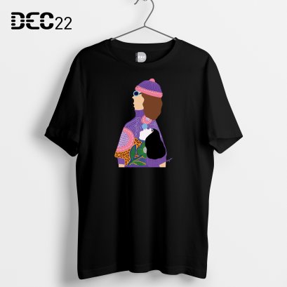 เสื้อยืดดำลาย winter