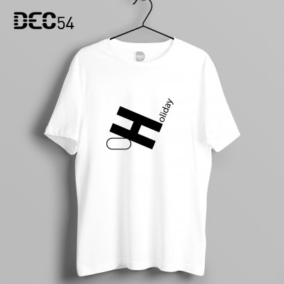 เสื้อยืดขาว holiday