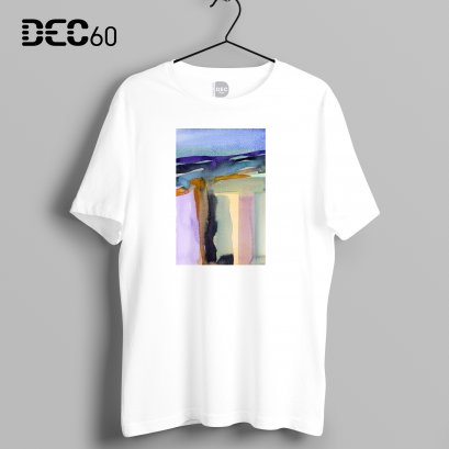 เสื้อยืดขาว Abstract Art 4
