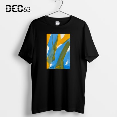 เสื้อยืดดำ Abstract Art 5