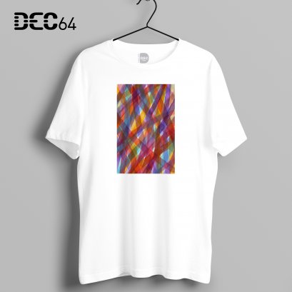 เสื้อยืดขาว Abstract Art 6