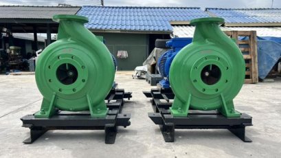 ชุดปั้มน้ำหอยโข่งญี่ปุ่น EBARA JAPAN  F S 4 LA (150 x 125 ) รุ่นใบพัดทองเหลืองใหญ่ 18” / 6”~ 5” / H : 45 m / Q : 250 m3/h ชนมอเตอร์ขนาด 50 HP 4 P 380V