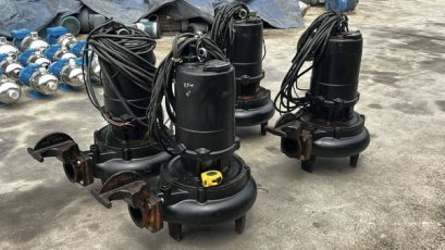 ปั้มจุ่มแช่ไดโว่(Submersible) SHINMAYWA JAPAN ขนาด 7.5 HP / Model : CNMJ 100 / ท่อ 4” 380V