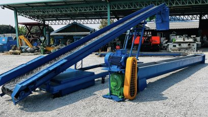ชุดสกรูลำเลียงและสายพานลำเลียง(Screw&amp;Conveyor) ระบบไฟ 380V เข้ามา 2 ชุด สภาพสวยพร้อมใช้งาน