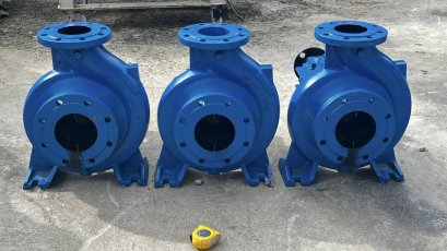 หัวปั้มน้ำหอยโข่ง KSB PUMP ใบพัดทองเหลือง / ขนาดท่อ 5”~ 4” / H: 60 m / Q : 350 m3/h ใช้กับมอเตอร์ 75-125 HP