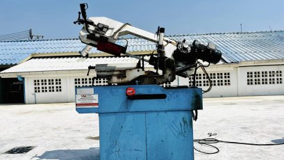 เครื่องเลื่อยสายพาน HERMATECH-250 ระยะตัด 10” ปรับความเร็วได้ 2 สปีด / มีระบบปั้มน้ำ ระบบไฟ 380V พร้อมใช้งาน