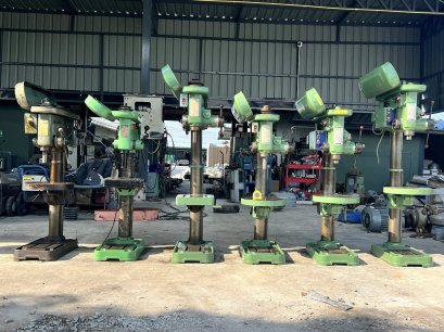 สว่านแท่นเก่าญี่ปุ่น KIRA JAPAN รุ่น 420 (1.1/4”) 380Vเช็คฟิตทั้งระบบพร้อมใช้ เข้ามา 6 ตัว #สดจากนอกเก่าญี่ปุ่น