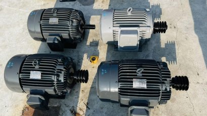 มอเตอร์ไฟฟ้ากำลังรอบช้า Mitsubishi &amp; Teco ขนาด 10 HP / 6 P / 950 RPM / 380V