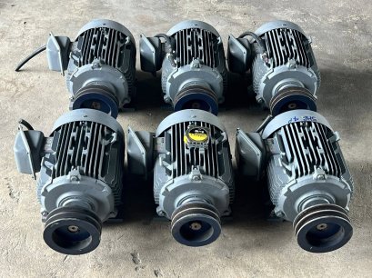 มอเตอร์ไฟฟ้า HITACHI ขนาด 5 HP 4 POLE 1410 RPM 380V เข้ามา 6 ตัว สภาพนางฟ้า