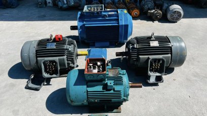 มอเตอร์ไฟฟ้ากำลังของใหม่เก็บสแปรอบ 1450 RPM ระบบไฟ 380V  สภาพใหม่เก่าเก็บ