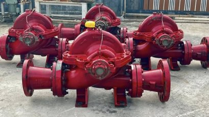 หัวปั้มน้ำสปริทเคส(SplitcasePump) PEERLESS PUMP USA ขนาดท่อ 6~6” เดิมติดตั้งอยู่ในระบบดับเพลิง(Fire pump) ปั้มสภาพสวยหมุนนิ่ม