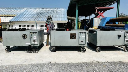 เครื่องดัดเหล็กก่อสร้างระบบไฮดรอลิค NIMUT BAR BENDER รุ่น SB-A42 ดัดเหล็กข้ออ้อยโตสุด 42 mm , SD 50 มอเตอร์ต้นกำลังไฮดรอลิค Mitsubishi 7.5 HP 380V รุ่น BIG SIZE