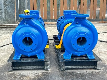 ชุดปั้มน้ำหอยโข่ง MASTERFLOW ITALY ขนาด 40 hp / 5~4” / H : 38-23 m / Flow : 43-215 m3/h 380V เข้ามา 2 ชุด