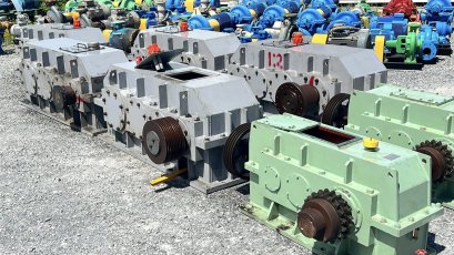 เกียร์บ็อค4ตอนขนาดใหญ่ GEARBOX KOREA รุ่นงานหนักขนาดใหญ่ HEAVY DEUTY แบบ 4 ตอน  สภาพใหม่แทบไม่ได้ใช้งาน