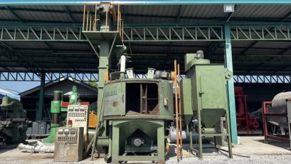 เครื่องยิงทราย RICH SOU TAIWAN ระบบยิง 3 หัว เครื่องปลดจากไลน์ผลิต หายาก อุปกรณ์ครบๆตามภาพ 380V