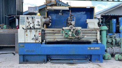 เครื่องกลึง ECOCA LATHE ขนาด 6 ฟุต / รู 2“ / 460 x 1000 380V รุ่นใหม่ มีลิเนียร์ 4 เพลาเด้งเบรคนิ้วมิลในตัวคอม้าไม่เคยเปิด มี 3 ขา / มี 3 จับให้ เครื่องสวยพร้อมใช้